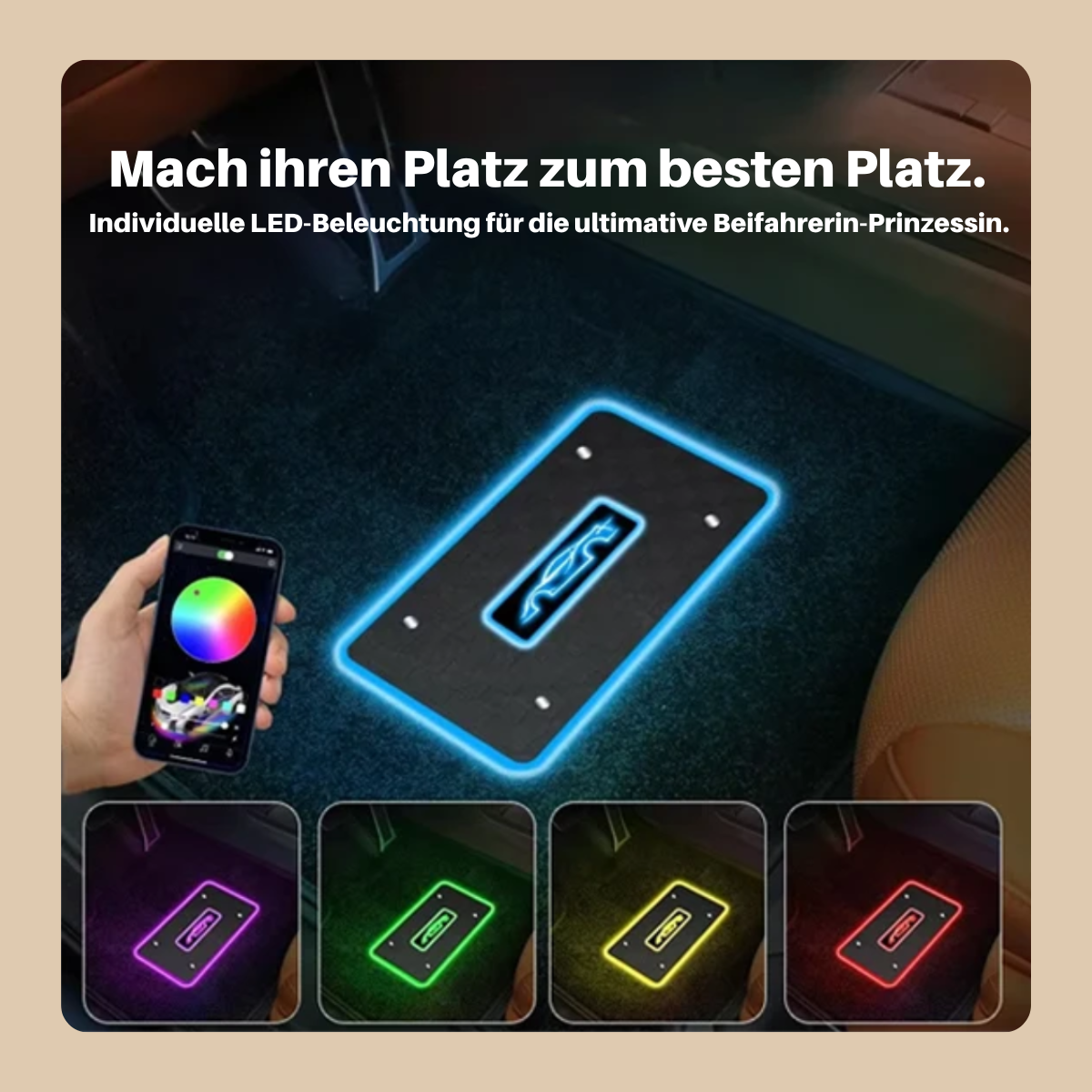 AmbientGlow™ LED Fußmatten-Set