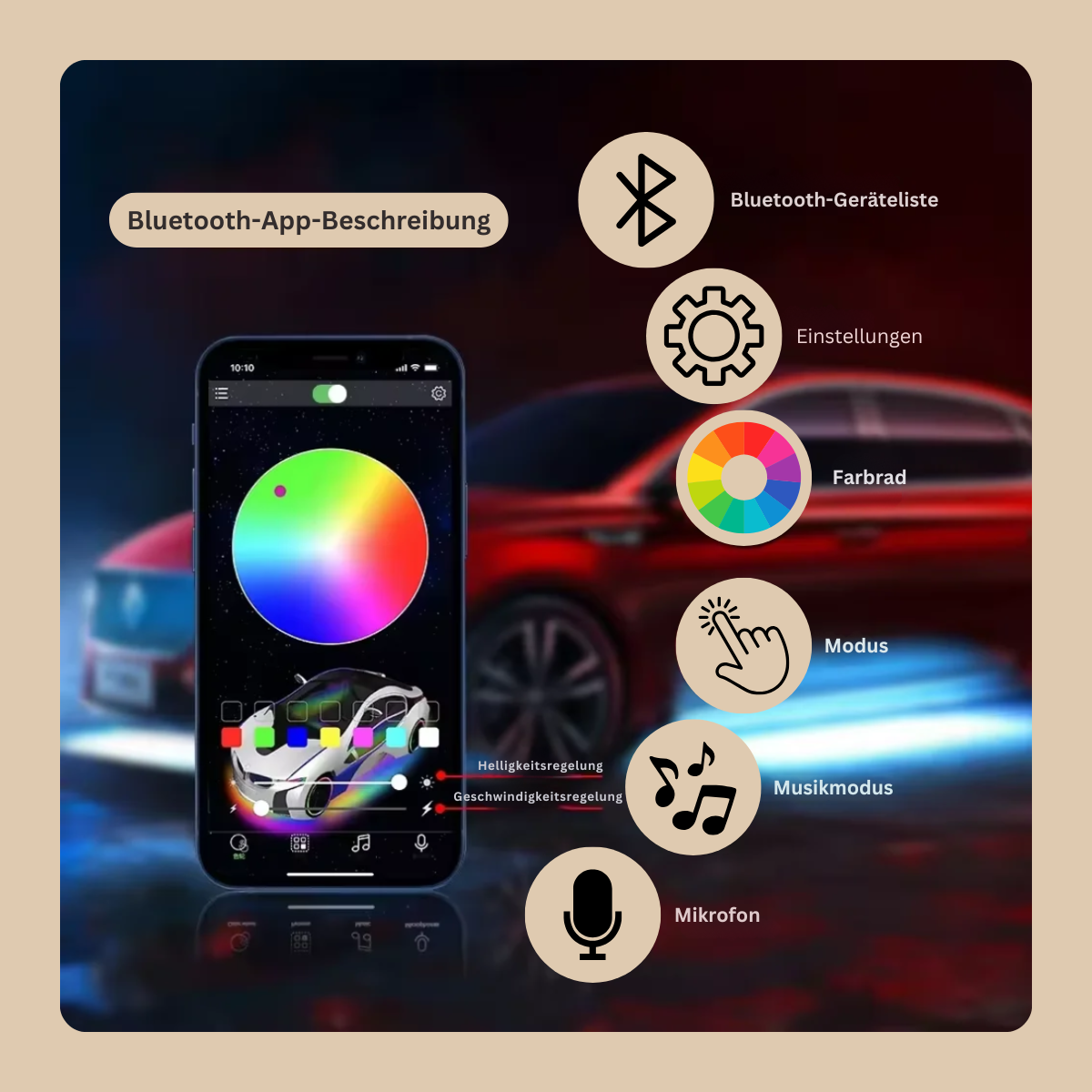 AmbientGlow™ LED Fußmatten-Set