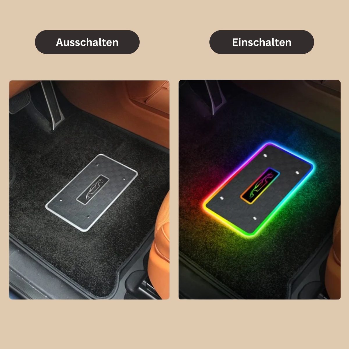 AmbientGlow™ LED Fußmatten-Set