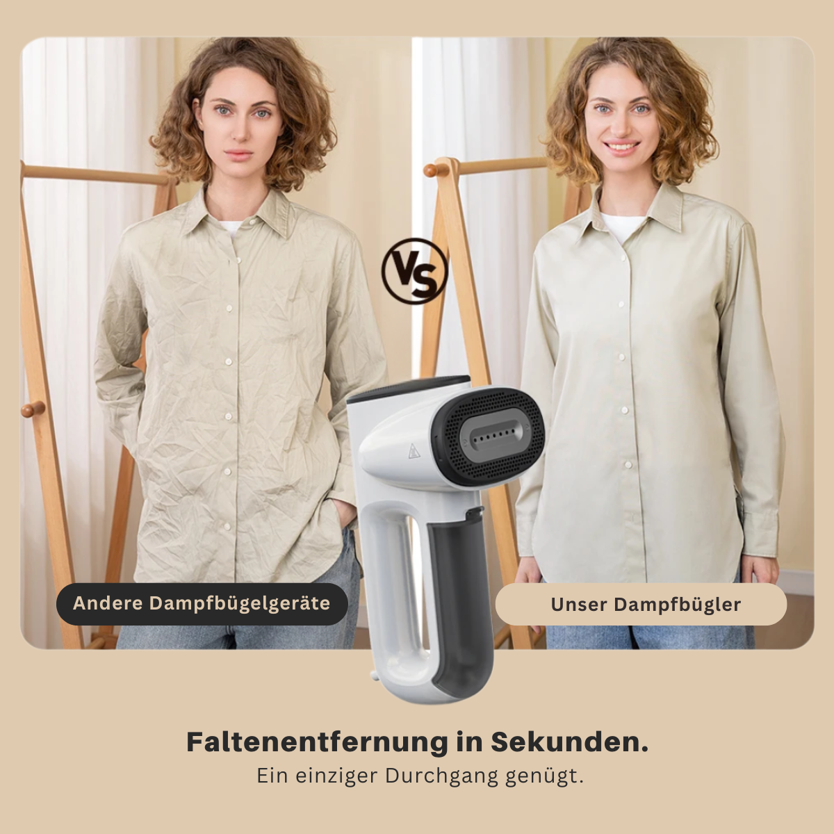 Dampfbügeleisen mit integrierter Absaugung