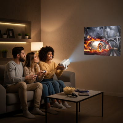 Retro-Gaming-Modus (5.000+ Spiele & 2 Controller)